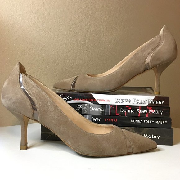 STUART WEITZMAN Suede with transparent detail pumps - Picture 2 of 14